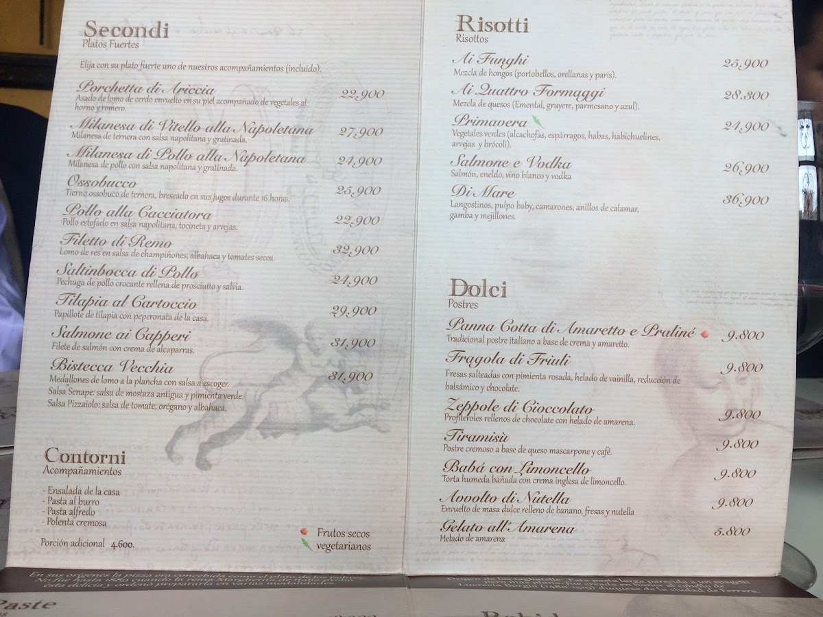 Romulo y Remo Menu - Image 1